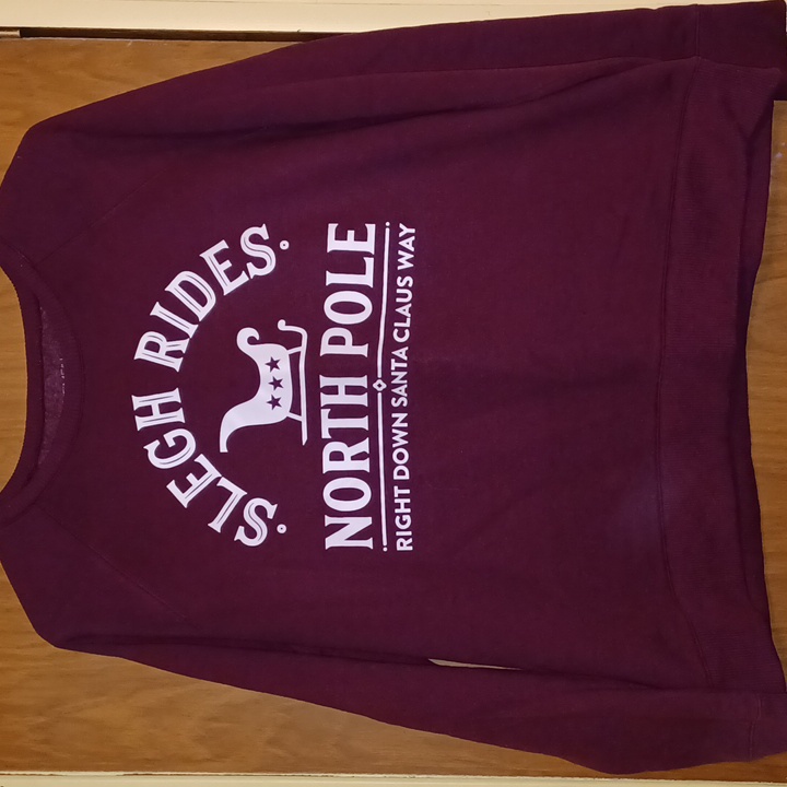 Xmas Sweatshirt Time & Tru Lg